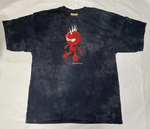 Camiseta Ferriz The Mountain Red Creature con Cuernos Talla Grande Negra Tie Dye - Imagen 1 de 4