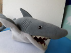 PLUSH SOFT TOY ~ Folkmanis ~ Gray Fiber ~ Shark Hand Puppet ~ 22" ~ Excellent