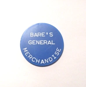 10 Cent - Blue Token - Food Stamp Credit - Bare's General Merchandise - Picture 1 of 2