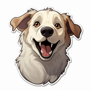 10X Autoaufkleber Sticker Mischling Hunde Aufkleber 9X9 cm - Picture 1 of 1