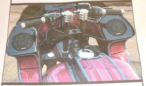Klock Werks Harley Klip Handlebars Klipsplitter Black & Chrome 06013257 12" Rise - Bild 1 von 9
