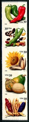 Crops of the Americas PNC5 PL S1111 MNH Scott's 4003 to 4007 or 4007a          ~ - Image 1 of 2