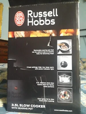 Russell Hobbs 3,5 L Slow Cooker with searing pot - Immagine 1 di 4