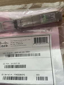 New Genuine Cisco QSFP-40/100-SRBD NEW SEALED With Holograms. Qty In Stock. - Picture 1 of 2