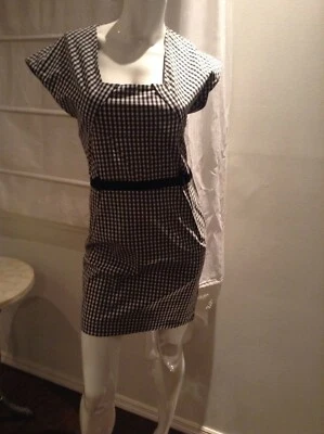 GF Gianfranco Ferre Mini Vestido a Cuadros Funda Cinturón Cambio IT42/US8 Foto 1 de 4