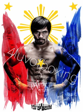 Manny Pacquiao 4LUVofBOXING Poster 24x36 New Boxing Gym wall art WH Cover