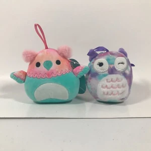 2023 Squishmallows Gala il Grifone Solina Il Gufo 4" Peluche Ornamenti Natalizi - Foto 1 di 11