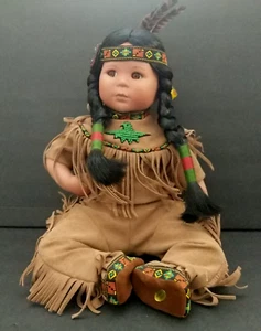 1992 Danbury Mint Native American Doll Brave & Free Artaffects by Perillo w/ Box - Picture 1 of 5