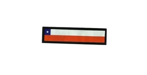 aufnäher gedruckt abzeichen Aufbügel flagge patch fahne chile - Picture 1 of 1