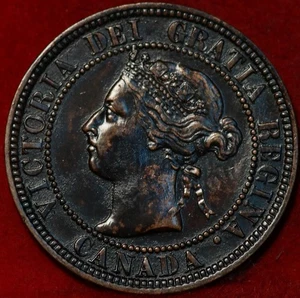 1876-H Canada One Cent Foreign Coin - Picture 1 of 2