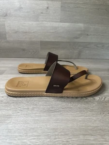REEF Women's Cushion Sol Sandals Size 11. Brown Beach Sandals Great Condition. - Picture 1 of 11