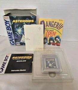 Asteroids (Nintendo Game Boy, 1991) Catridge, Box, Manual, Inserts Tested - Picture 1 of 9