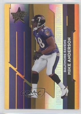 2006 Leaf Rookies & Stars Longevity Parallel Gold /49 Mike Anderson #10 - Image 1 of 2
