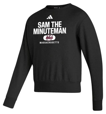 ADIDAS UMASS MINUTEMEN NCAA MEN'S PREMIUM VINTAGE CREWNECK SWEARSHIRT XL - Image 1 of 3