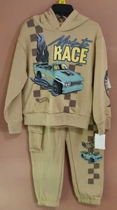 BNWT 2 Piece Hot Wheels Set Cargo Pants Hoodie xxs 4/5 - Picture 1 of 2