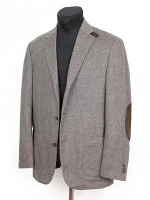 Corneliani Leader 3 Button Suede Elbows Blazer Jacket, 48R - Image 1 of 4
