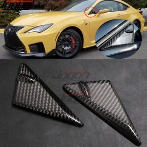 Real Carbon Front Triangle A-Pillar Cover For Lexus RC F GT3 Track ART 2014-2022