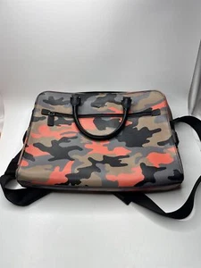 Michael Kors Camouflage Poppy Jet Set Laptop Shoulder Messenger Bag RARE - Afbeelding 1 van 8