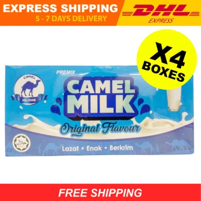 4 Boxes Original Camel Milk Powder Halal Pure (20 sachets x 25g) FREE SHIPPING - Image 1 of 4