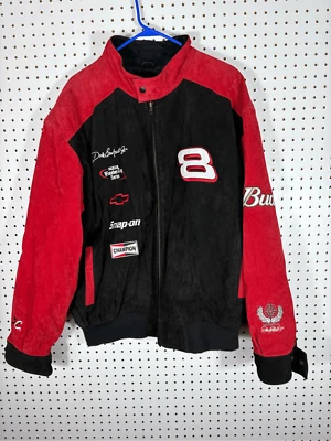 Cuero Wilsons Vintage Chase Authentics Budweiser Nascar Dale Earnhardt Jr. lea Foto 1 de 4