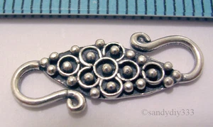 2x BALI STERLINGSILBER S HAKENVERSCHLUSS 19mm 6mm #837 - Bild 1 von 2