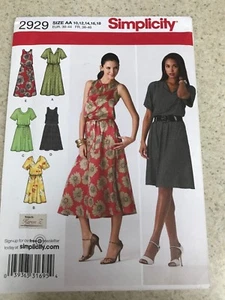 Sewing Pattern - Misses Pullover Dress - No Zipper - Two Lengths - Tie Belt - Picture 1 of 1