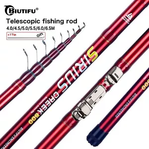 Telescopic Fishing Rod 4/4.5/5/5.5/6/6.5m T800 Carbon UltraLight Spinning Float - Picture 1 of 24
