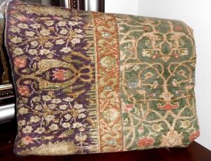 Stunning RALPH LAUREN RUTHERFORD PARK Tapestry Rug Green QUEEN DUVET COVER
