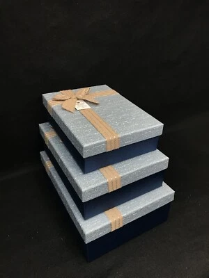 Juego de 3 cajas del tesoro/maleta/cajas de almacenamiento/cajas de regalo/anidación/pila/bebé Foto 1 de 4