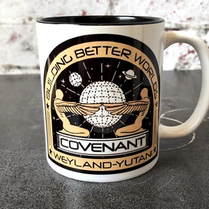 Alien Covenant Horror Movie Crew Patch Nostromo Weyland Yutani Black Gift Mug - Picture 1 of 11