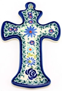 Cruz de cerámica polaca Zaklady Boleslawiec - Imagen 1 de 3