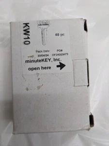 Minute Key Brass KW10 Key Blanks in Lots of 40. - Picture 1 of 3