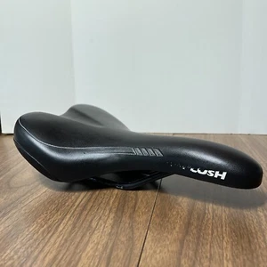 VINTAGE VELO PLUSH BICYCLE SADDLE BIKE SEAT BLACK - Picture 1 of 12