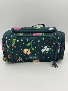 Vera Bradley Kosmetik Reisetasche grün Blumen Taschen L11xB6xH6 Hope Blooms türkis - Bild 1 von 9