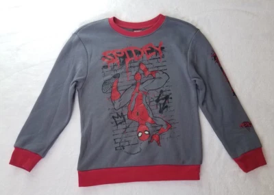 MARVEL SPIDER MAN SPIDEY NIÑOS SUÉTER SUDADERA TALLA MEDIANA M 8 GRIS Foto 1 de 2