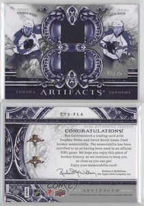 2010 Artifacts Tundra Tandems Dual Jerseys Silver /75 Stephen Weiss David Booth