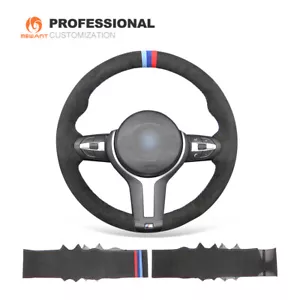 Cubierta de volante de coche MEWANT Custom Alcantara para BMW F30 F31 F34 F20 M135i - Imagen 1 de 12