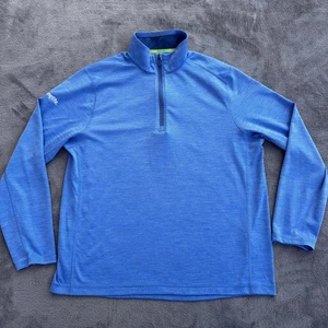 Vineyard Vines Pullover Mens Large Blue Performance Quarter Zip Young Life Logo - Picture 1 of 13