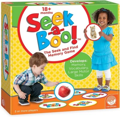 MindWare Seek-a-Boo Seek and Find Memory Game and Toddler Flash Cards Matching G - Image 1 of 4