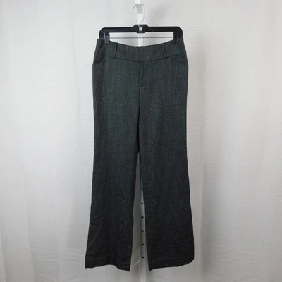 Pantalones de trabajo acampanados elásticos Y2K Mossimo talla 4 pata de gallo negro #3946 Foto 1 de 4