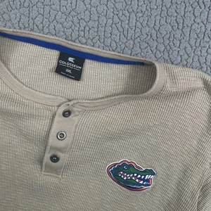 Florida Gators Tan Long Sleeve Henley T-Shirt Colosseum NCAA  Men’s 3XL - Picture 1 of 7