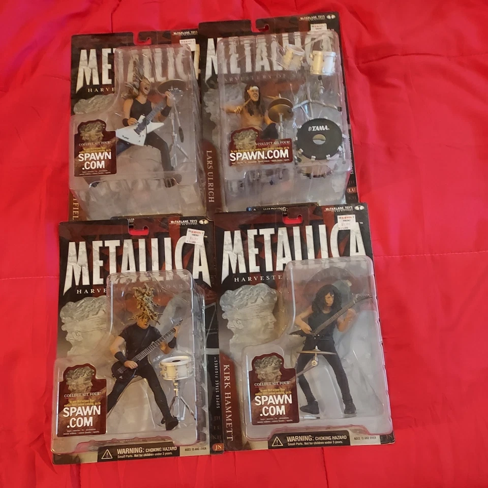 McFarlane Spawn Metallica Harvesters of Sorrow 2001 juego completo de 4 figuras sellado Foto 1 de 4