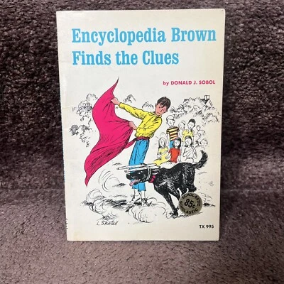 Encyclopedia Brown Finds the Clues by Donald J. Sobol 1969 Vintage Scholastic PB - Image 1 of 4