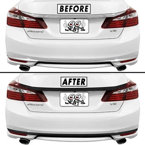 Cromo Eliminar superposición Blackout para 2016-17 Honda Accord Maletero Trim & Diffuser - Imagen 1 de 6
