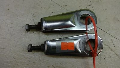 1981 Honda CB650C CB 650 Custom H1095' rear wheel adjusters set pair - Image 1 of 3