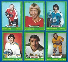 1973-74 OPC O PEE CHEE NHL CARD DARK GRAY BACK ERROR VARIATION 133-264 SEE LIST