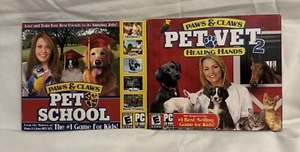 Paws & Claws: Pet Vet 2 -- Healing Hands & Pet School (PC, 2007) NEW SEALED - Picture 1 of 2