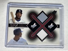 2001 UPPER DECK SPX GARY SHEFFIELD SHAWN GREEN WINNING MATERIALS DUAL JERSEY