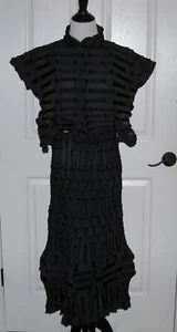 Women Heart Haat By Issey Miyake 3 -Piece Skirt & Top Set Size 2 Color Black - Picture 1 of 24