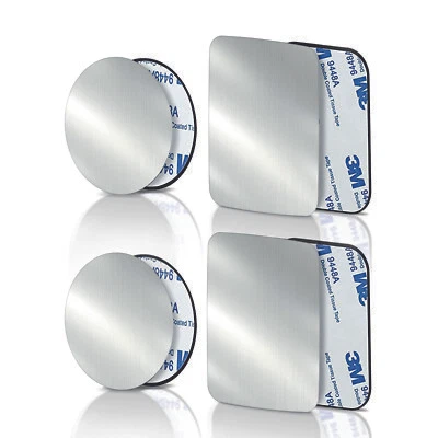 CABLE TECHNOLOGIES Piastre 3M Cellulare Supporto Magnetico Calamita Auto, Sottili in Metallo 4pz